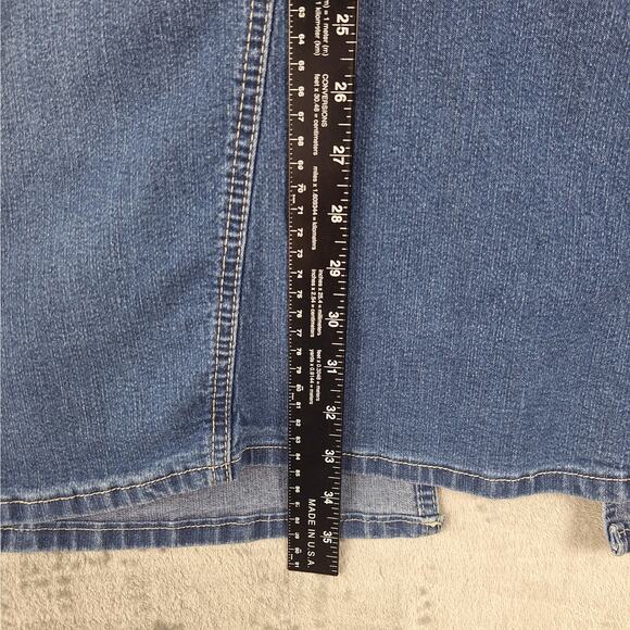 Womens Skirt 12 Boho Country Western Cowgirl Rodeo Ranch Denim Church Modest - Picture 5 of 8